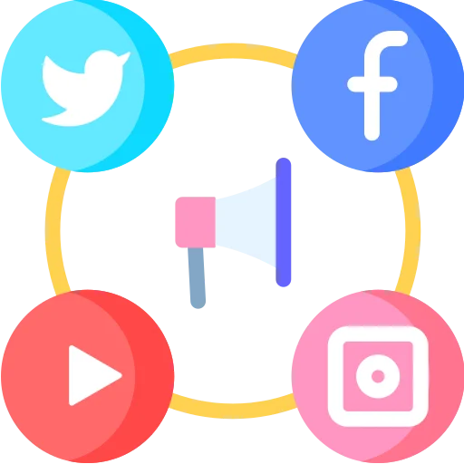 Social Media Marketing services featuring targeted campaigns, brand engagement strategies, and audience growth tactics to enhance online presence and drive customer interaction